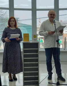 Є. Юрченко і В. Крупка в Житомирі